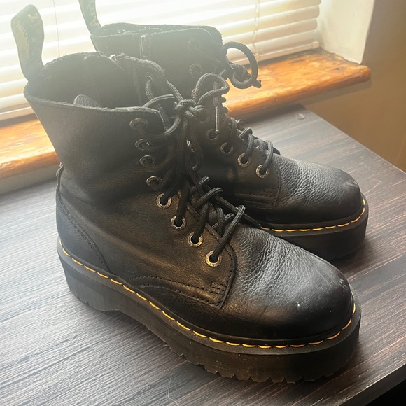 Dr. Martens Jadon III Platform Combat Boots - Picture 1 of 6